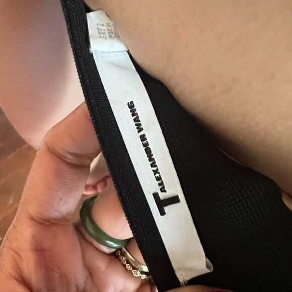 T by Alexander Wang Black Bodycon Corset Mini Dress 90s Style 2/XS EUC - Picture 8 of 9